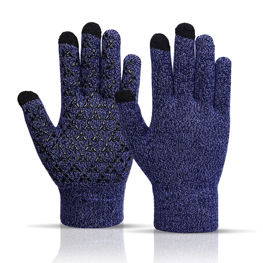 Knitted Touchscreen Gloves for Autumn Winter Warm Anti-slip for Riding Driving Running Adult Men Women Winter Windproof Gloves