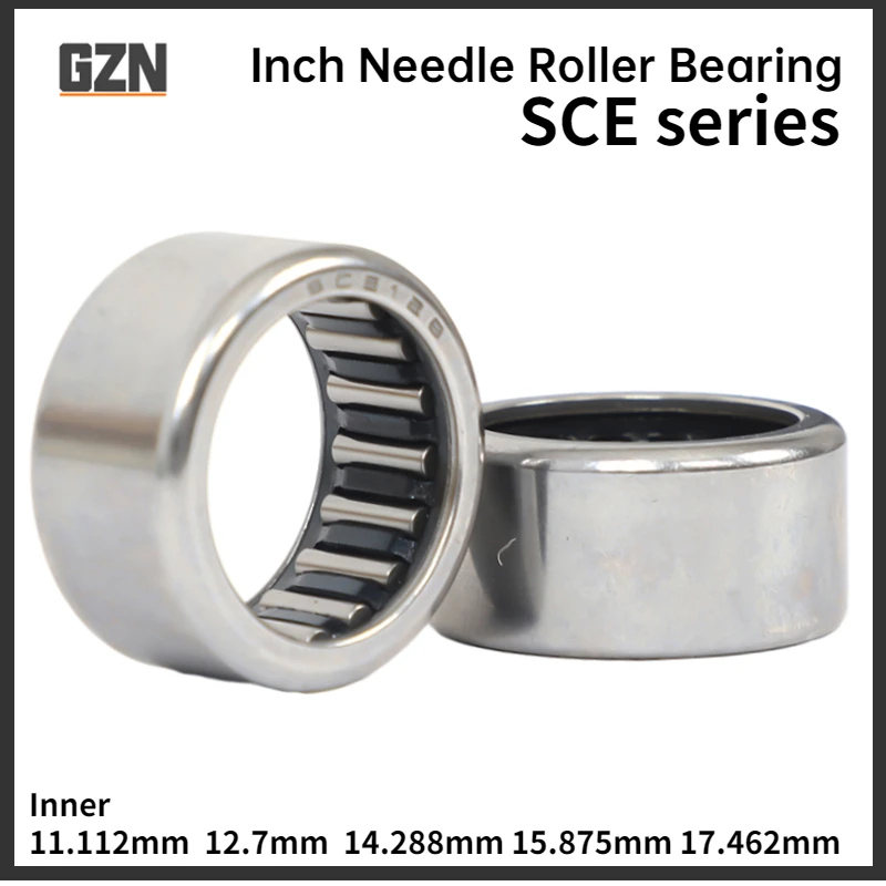 5PCS Inch Needle Roller Bearing Inner Diameter 4.762 6.35 7.938 9.525MM SCE36 44 45 55 57 59 65 66 67 68 69 610