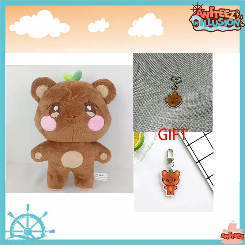 10cm kpop ateez Plüschtiere Schlüssel bund Aniteez Puppe Hong joong Seonghwa Yunho Yeosang San Mingi Woo young Peluche Kawaii Stofftier