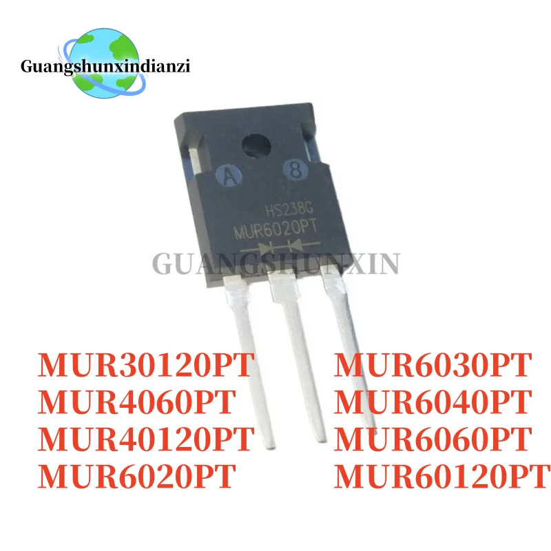 5PCS Brand New MUR30120PT MUR4060PT MUR40120PT MUR6020PT MUR6030PT MUR6040PT MUR6060PT MUR60120PT TO-247 Fast recovery diode