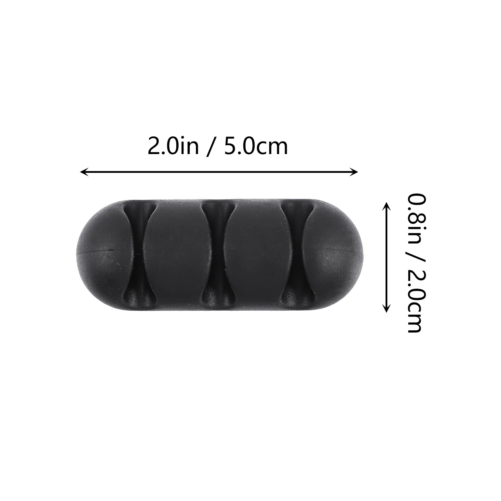 Organizador de gestión de cables con múltiples agujeros, Clips para cables Tpr de 3 ranuras, soporte para cables de escritorio, organizador de cables autoadhesivo, 10 Uds.