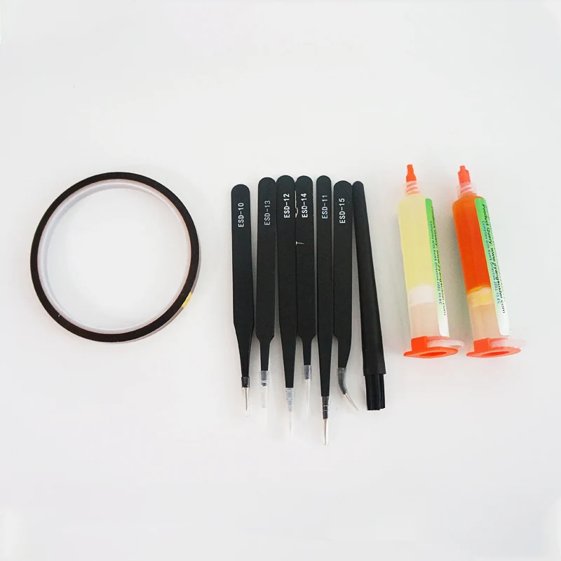 Accesorios de retrabajo para consola de juegos, kit de plantillas Bga de Reballing de 90x90mm con 23 piezas, accesorios y consumibles para consola de juegos