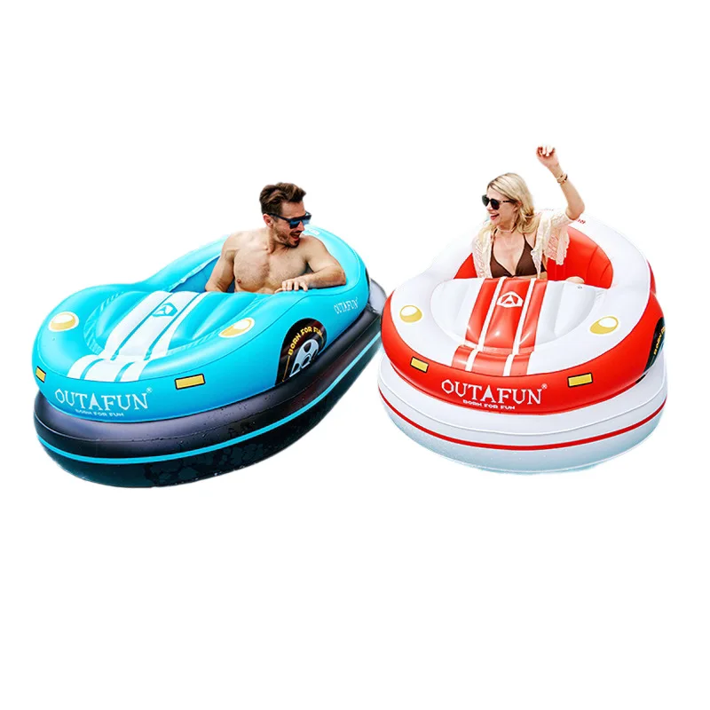 electric Inflatable racing car floating row water toy PVC seat swimming pool floating lounge chair water inflatable floating row