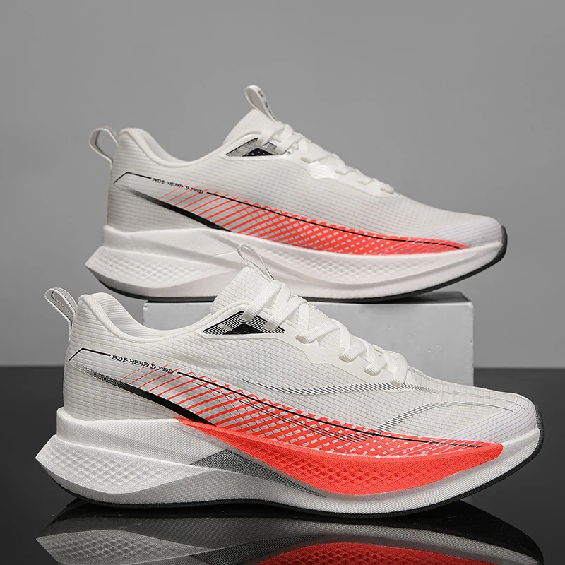 New Men's Non Slip Running Shoes Ultra Light Breathable Casual Walking Shoes Fashion Sneakers Mesh Workout Sports Shoes