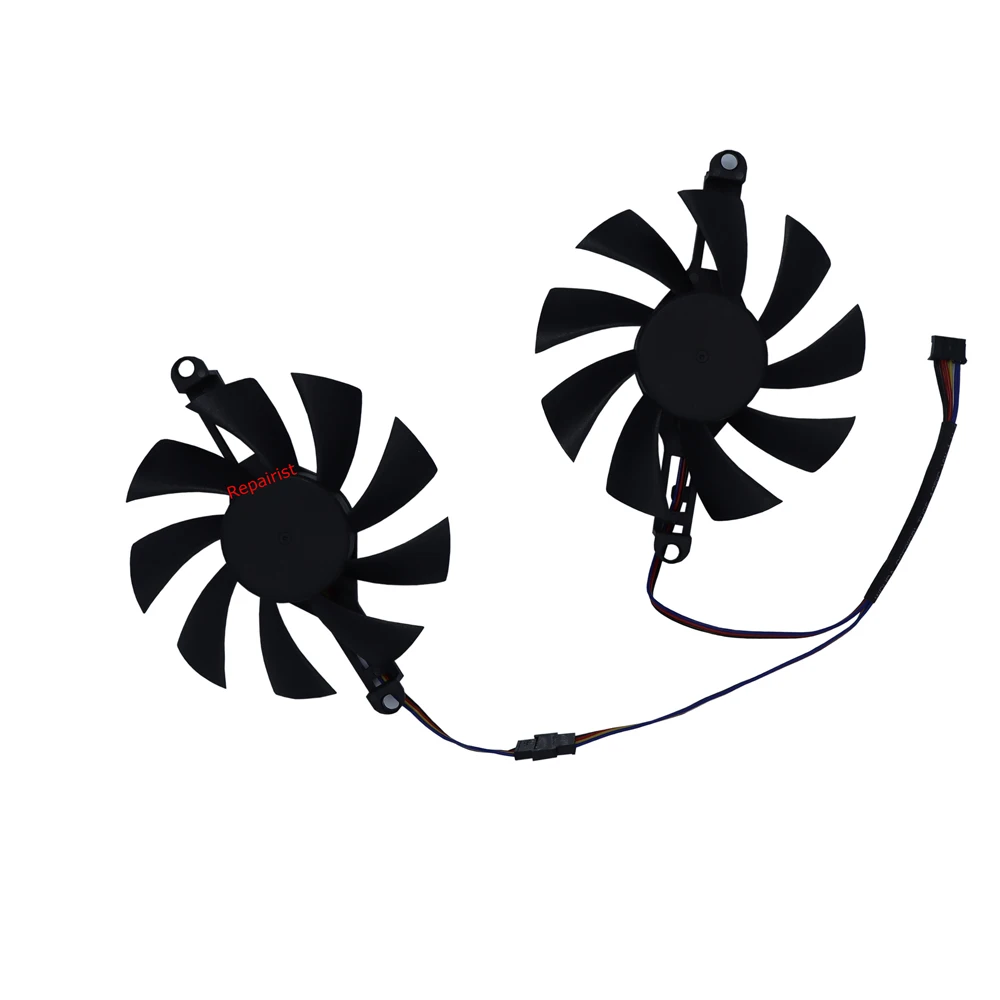 

2Pcs/Set,GPU Cooler,85MM Diameter,PARA ALSEYE RX580,For 51risc RX6600M,For AFOX RX580,For Ziway RX 580,Replace FL8015 12VB