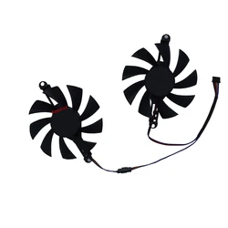 Refroidisseur GPU, 85mm de diamètre, pour 51risc jas6600M, PARA ALSEYE jas580, pour AFOX jas580, pour Ziway RX 580, remplace FL8015 12VB,2 pièces/ensemble