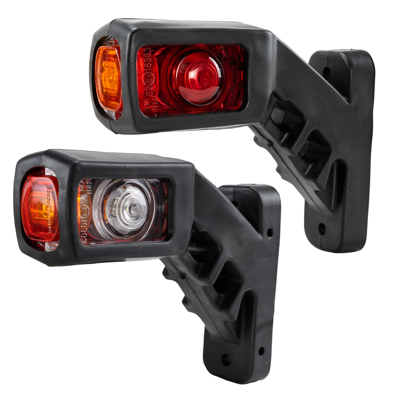 Stalk Side Marker Light 3 Face Rear Clearance External Signal Lamp 12-24V Universal For Trailer Van Auto Tractor Truck RV Lorry