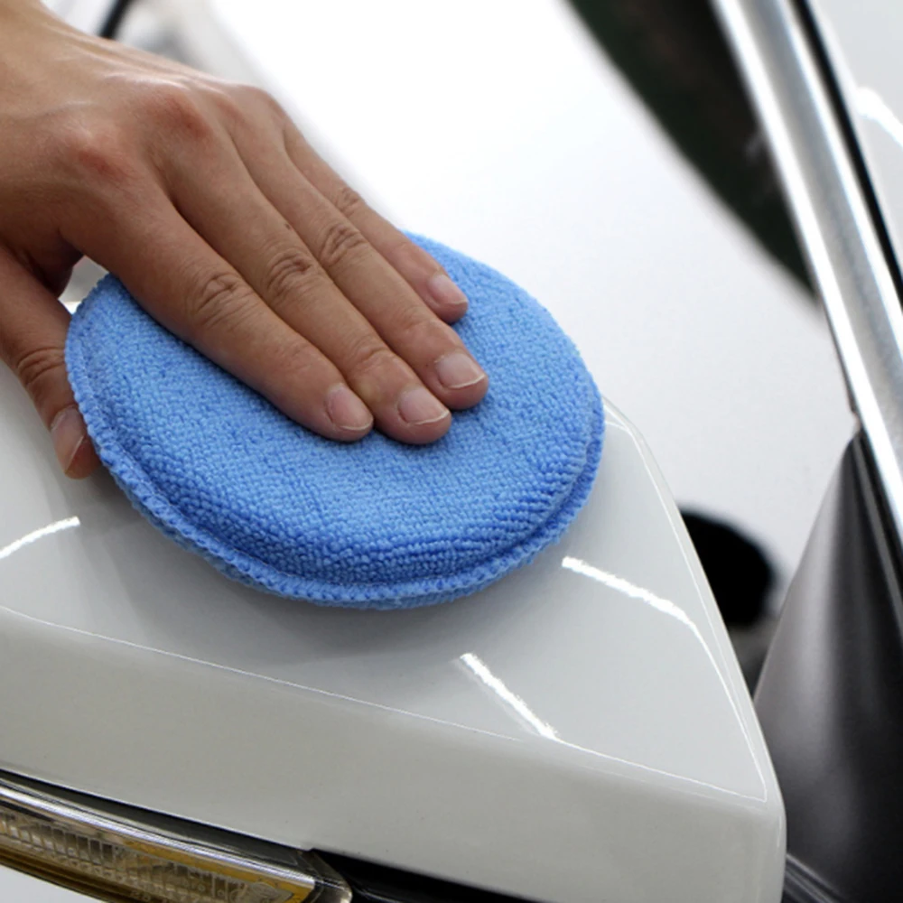 

10pcs Soft Microfiber Cleaning Wax Applicator Pad Polishing Sponge for apply and remove wax