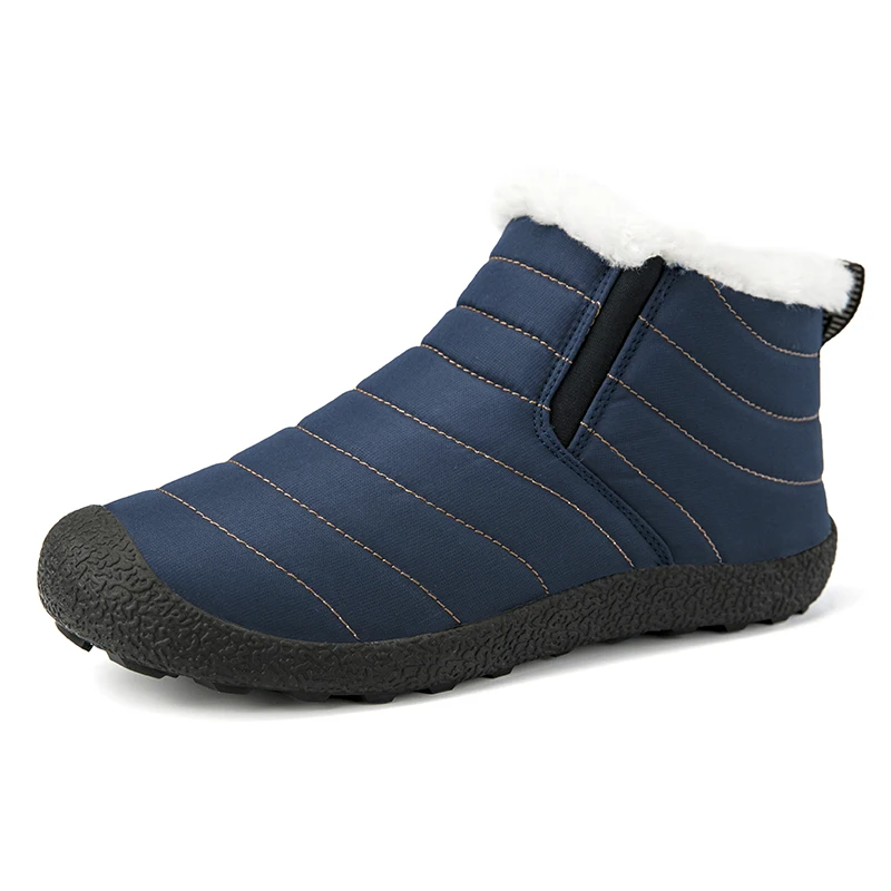 Classic Cotton Shoes Cross-Border Non-Slip Waterproof Fleece-Lined Warm Low-Cut Snow Boots-M08