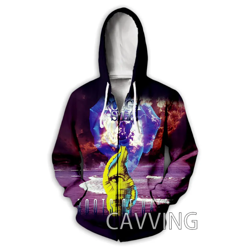 New Fashion 3D Print  ROUGH SILK Band  Zipper Hoodies Zip Up Hooded Sweatshirts Harajuku Hoodie Hip Hop  Hoodies Sweatshirts