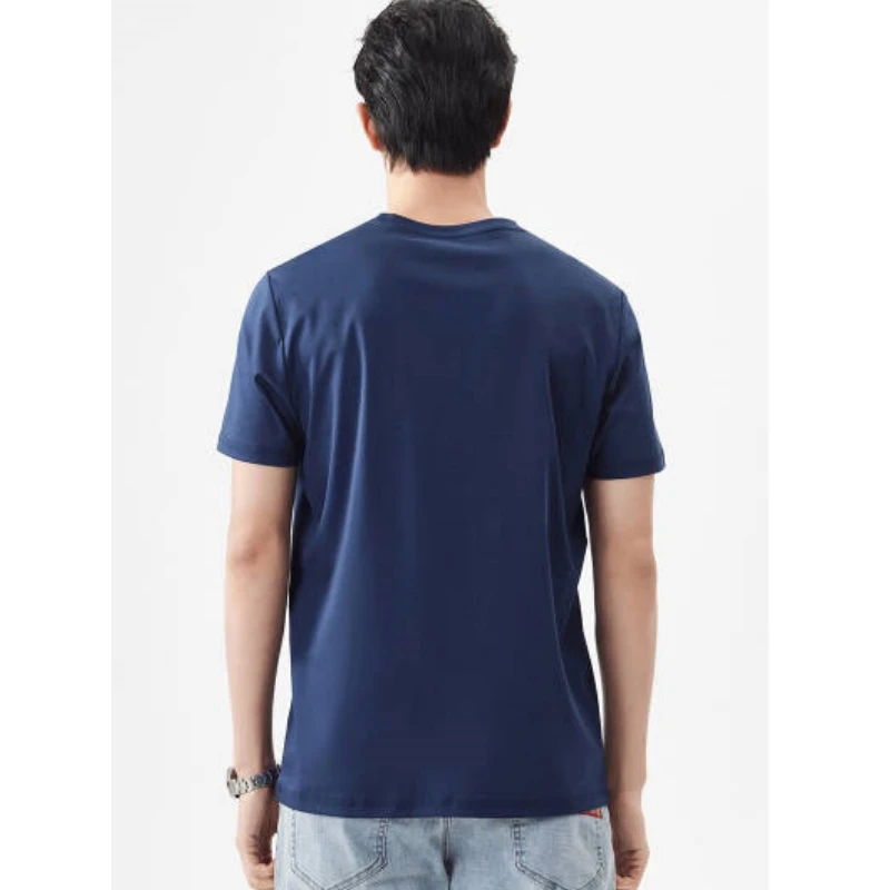 Camiseta de algodón 100% Pima de gama alta para hombre, camisetas de manga corta con cuello redondo, camisetas de verano de alta calidad para hombre, ropa para hombre en 14 colores