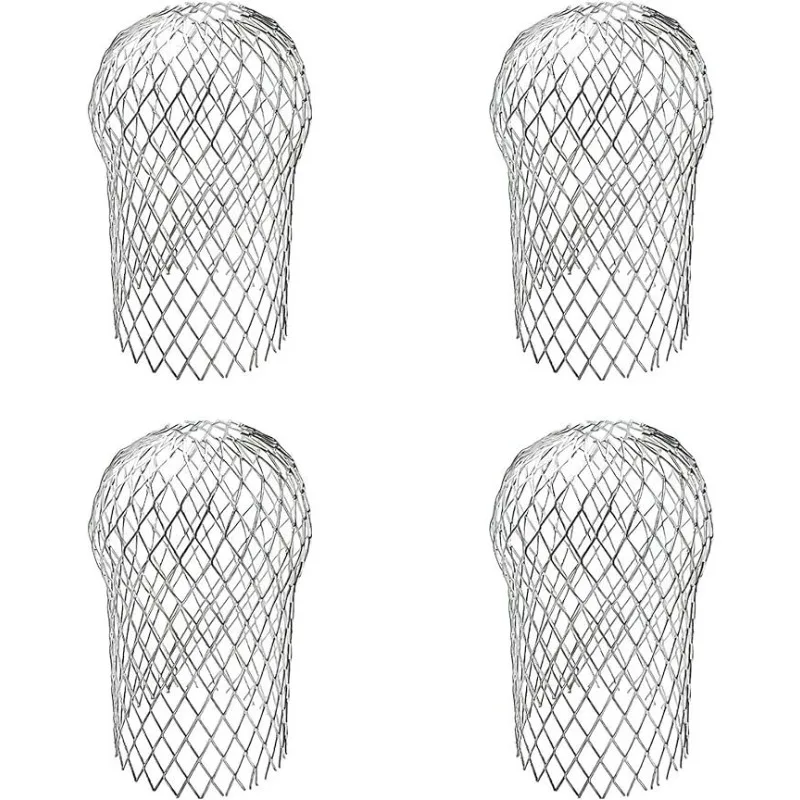 4-teiliges Set Metall-Aluminium-Filtergitter Dachrinnen-Lauffangnetz für Blätter, Schmutz und Schlamm Abflussrohrabdeckung Fallrohr-Entwässerungssystem Wasserdicht – Detail 12
