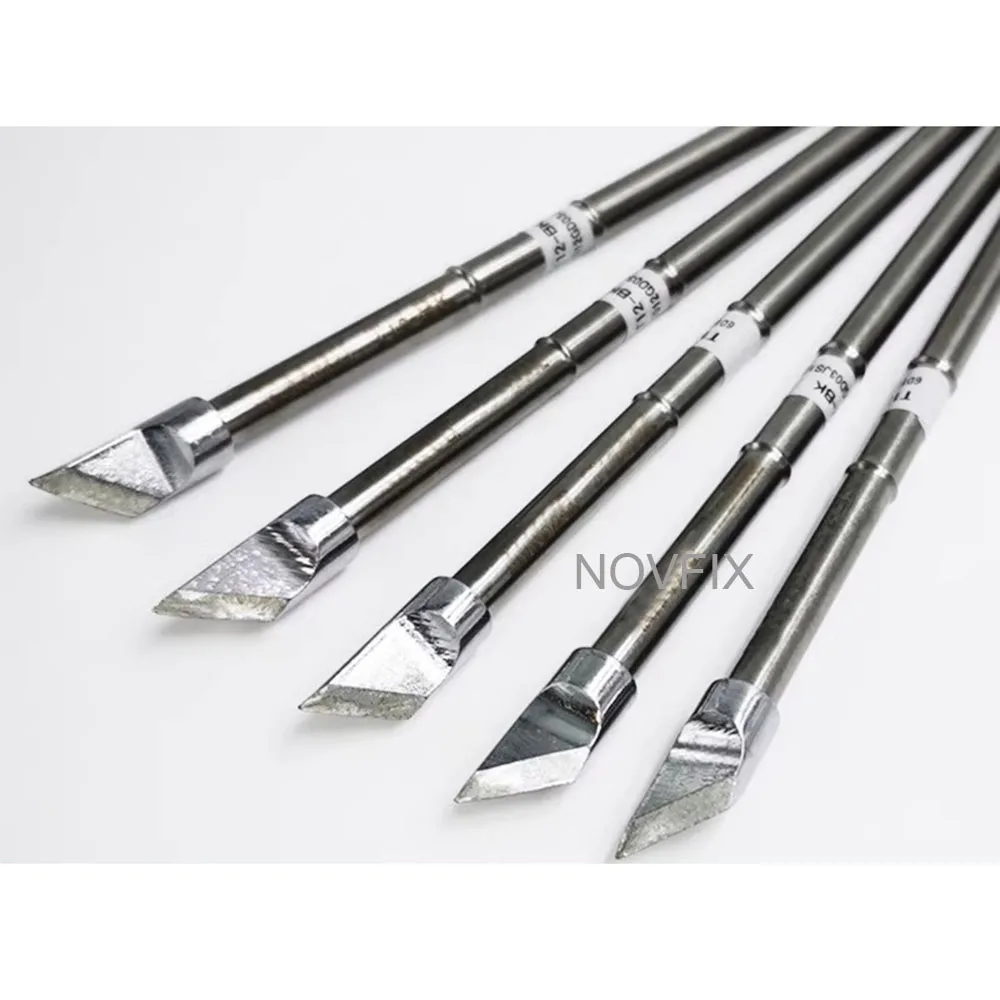 T12 납땜 인두 팁 용접 인두 T12-BK/SKU C6/C8/C10 OLED 및 STC-LED T12 납땜 스테이션 7s 용융 주석 P9/M8/9501 핸들
