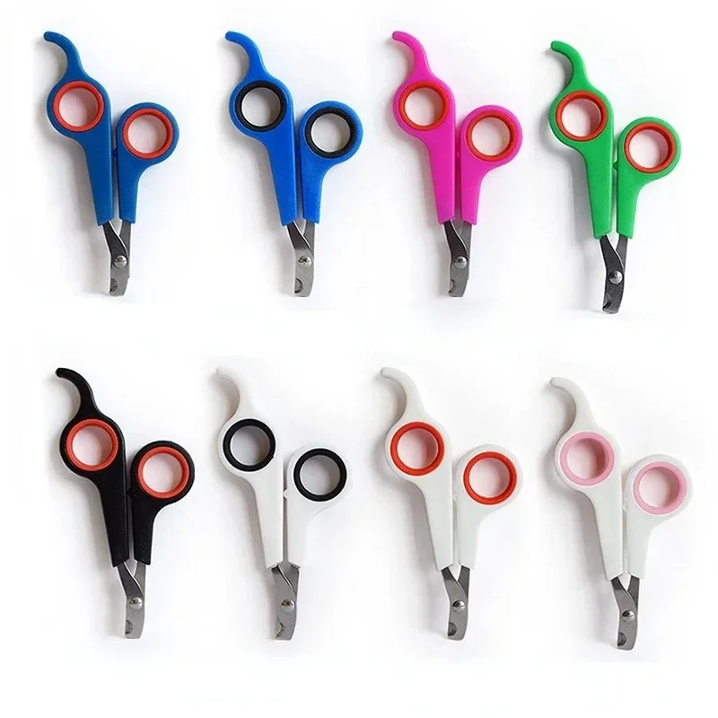 Multicolor Pet Nail Clippers Scissors Dog Cat Claw Cutter Grooming Trim Trimmers Toe Care Stainless Steel Grooming Clippers