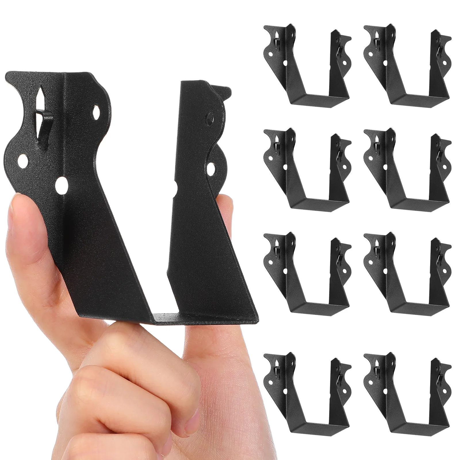 10Pcs Rafter Hangers Heavy Duty Metal Beam Brackets Face Mount for Porch Shed Barn Floor Deck Tie Brackets Hurricane Ties Joint