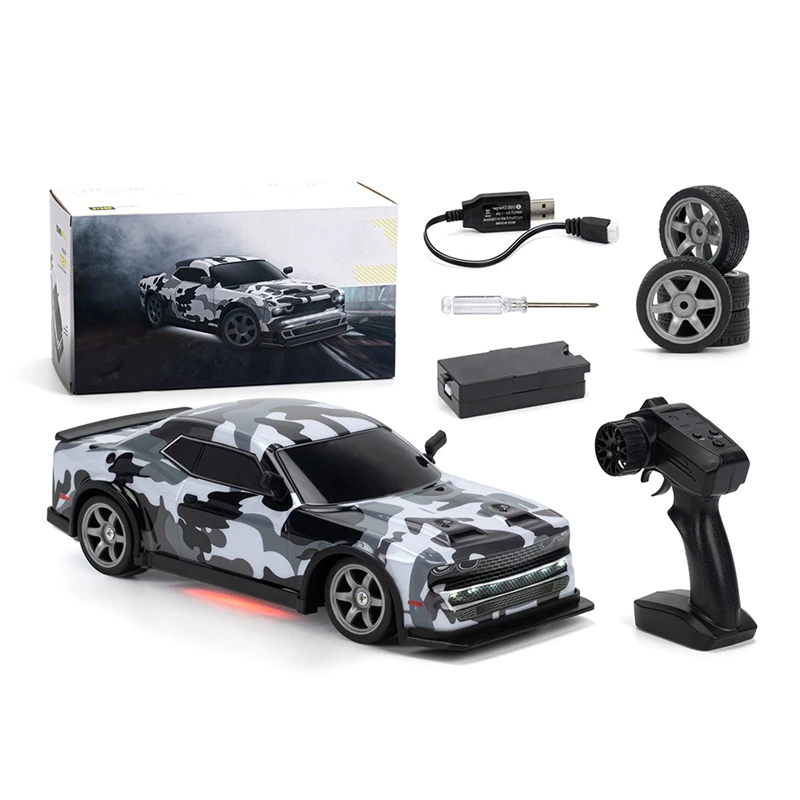 B-M 1:16 RC Drift Car 25KM/H 4WD High Speed RC Cars, With LED Lights, Extra Tires For Adults For Kids