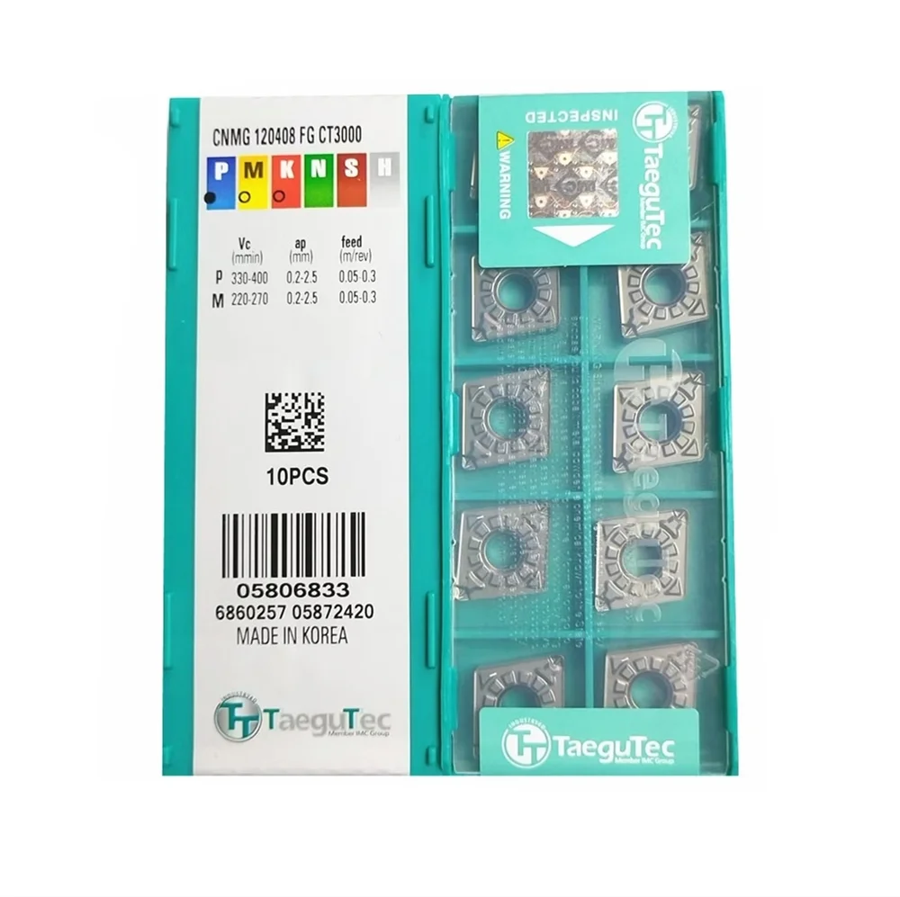 CNMG120404-FG CNMG120408-FG CT3000 سيرميت إدراج أداة تحول خارجية عالية الجودة معالجة الصلب باستخدام الحاسب الآلي أداة مخرطة القطع
