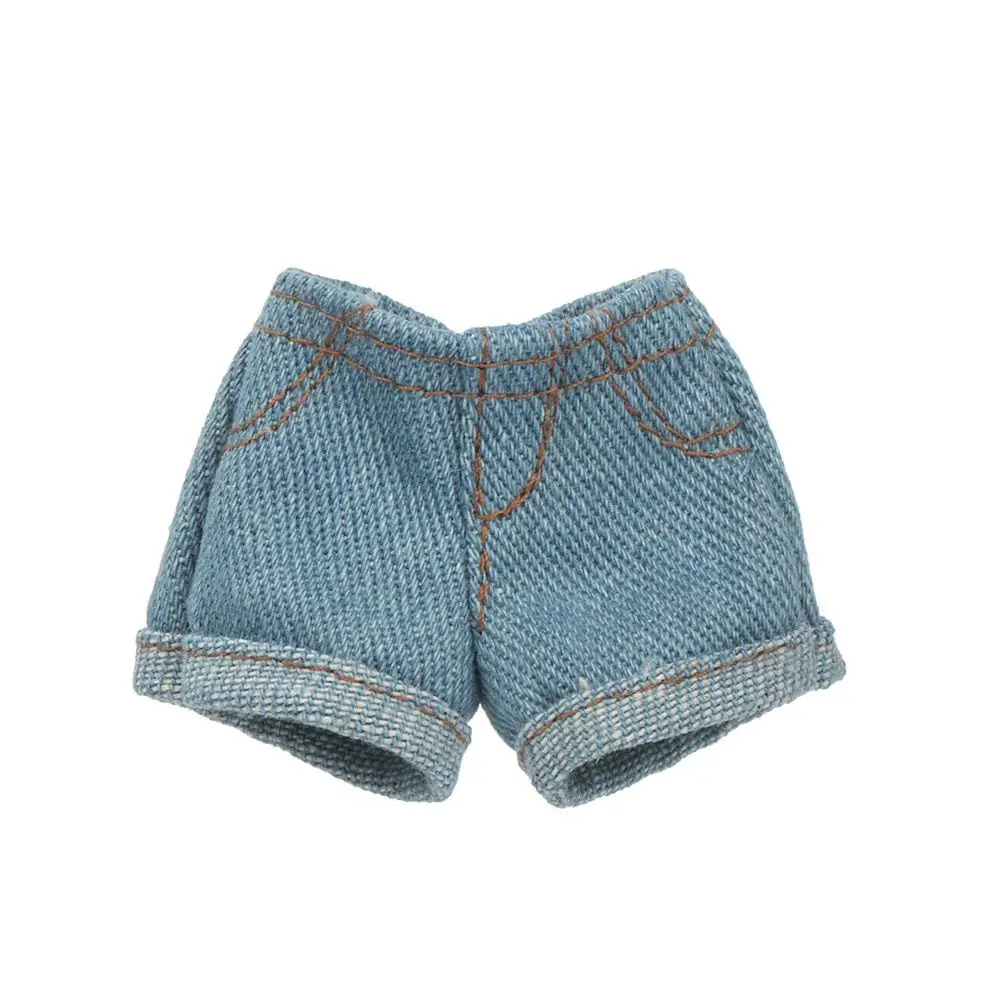 High Quality Fashion Jeans Shorts Casual Wears Floral Doll Clothes Kids Toys for 11.5