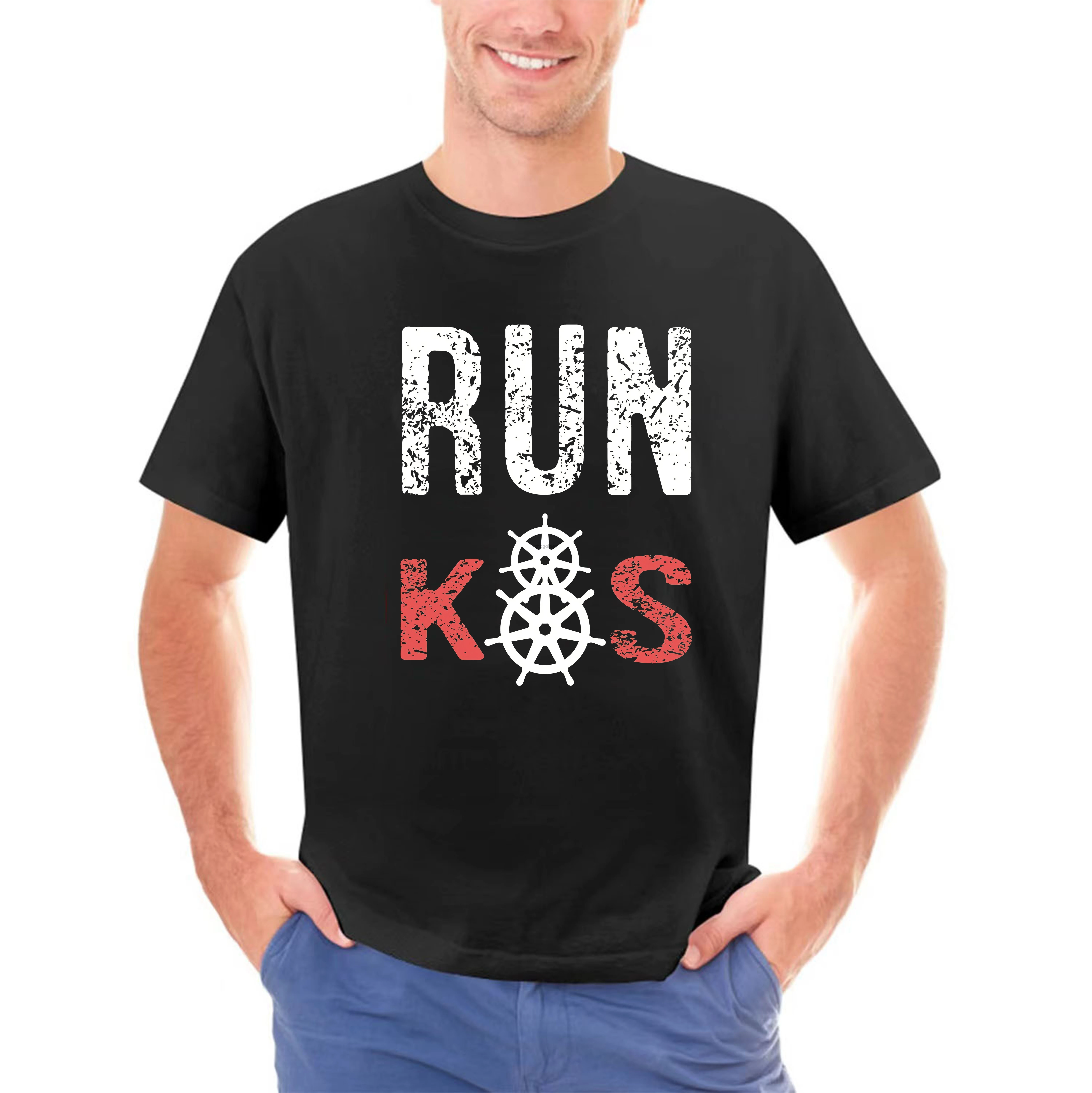 RUN k8s T shirt k8s kubernetes docker devops helm golang coderman linux unix admin