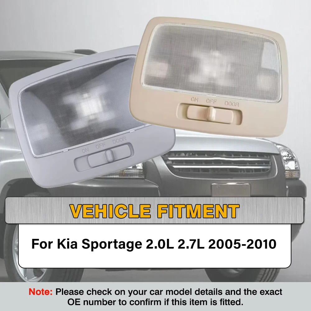 

For Kia Sportage 2.0L 2.7L 2005 2006 2007 2008 2009 2010 Car Roof Reading Dome Light Interior Room Lamp 92830-1F500 928301F500