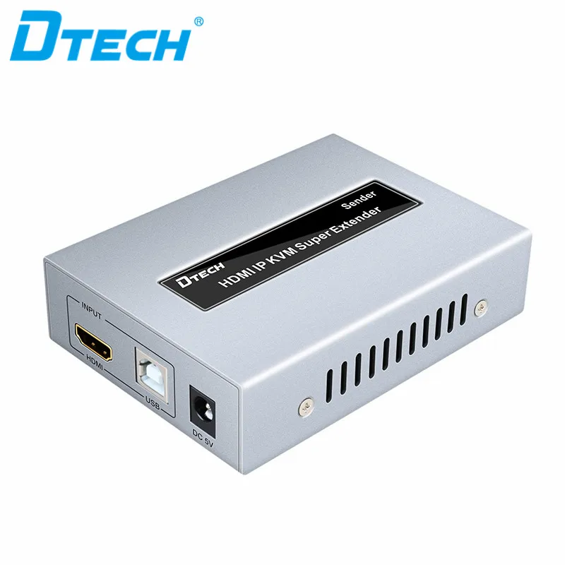 3 PCS DTECH HDMI USB KVM Extender Sobre IP LAN Único Cat5e/6 Até 120 M 390 pés Com Suporte IR Extensão de Mouse USB