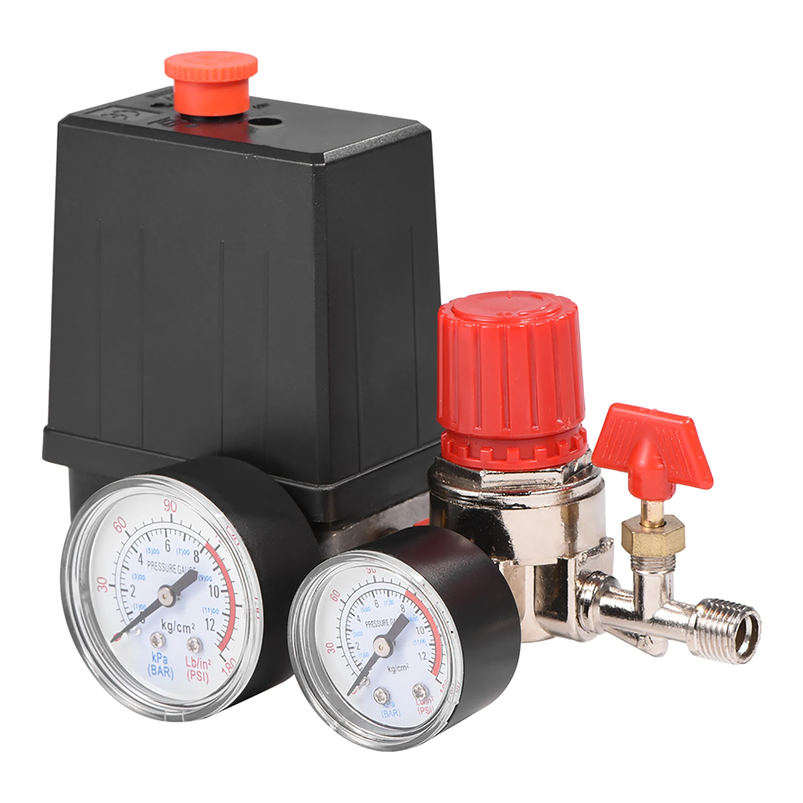 Air Compressor Valve Small Air Compressor Pressure  Control Valve Regulator with Gauges Pressure  Control Valve