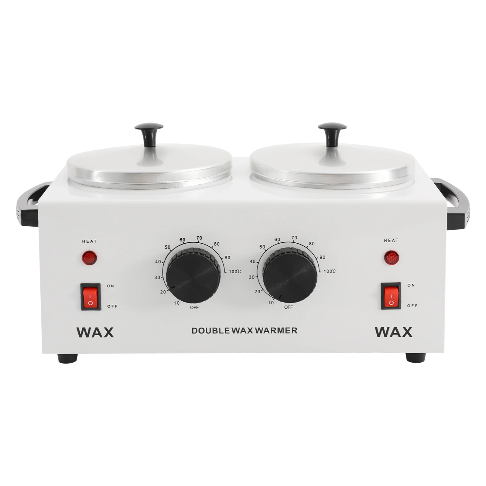 Chauffe-cire intelligent à 2 pots, fondeur de cire professionnel 32-212 ℉ Température réglable 2*400ml pour épilation/salon de beauté/maison