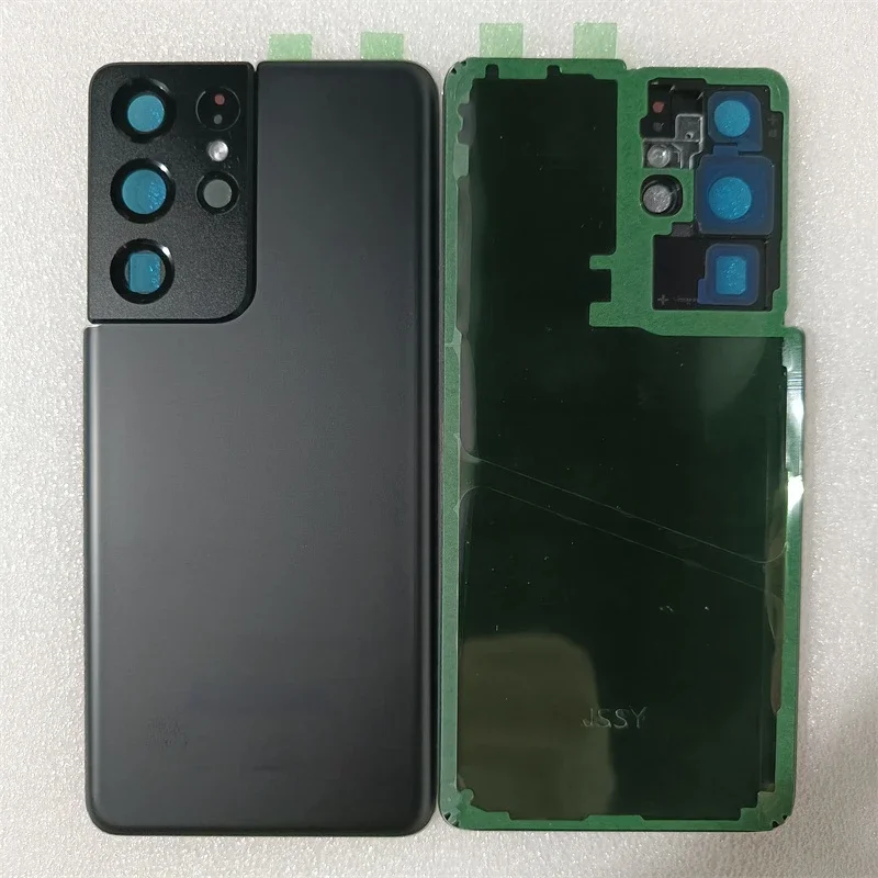 

For Samsung Galaxy S21 ultra g998 back battery cover door rear glass housing with camera lens replacement parts