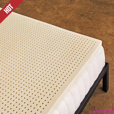 Sopa de colchón de látex natural verde puro - Suave - 2 pulgadas - Tamaño Queen (certificado GOLS orgánico)