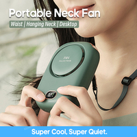 New Mini Neck Fan Portable Bladeless Hanging Neck 2000mAh Rechargeable Air Cooler 3 Speed Mini Summer Sports Fan