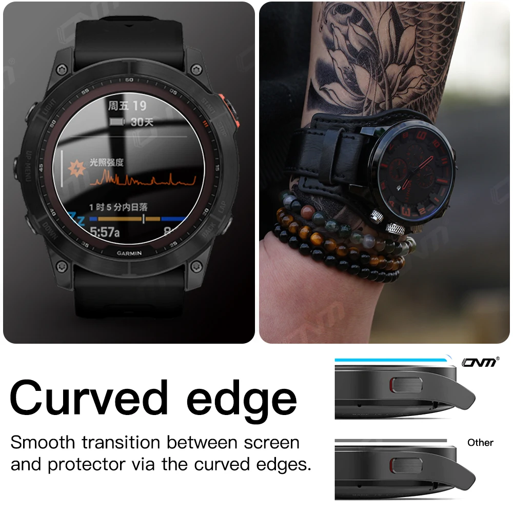 9H Tempered Glass For Garmin Fenix 7X 6X Pro 7 6 7S 6S 5 5S Accessories Screen Protector Glass Ultra-HD Clear Anti-scratch Film