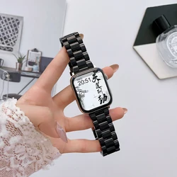 Candy Color Resin Strap For Apple Watch Band 41mm 45mm 38mm 42mm 44mm 40 mm Replace Wristband Belt For iWatch 7 se 6 5 4 3 2