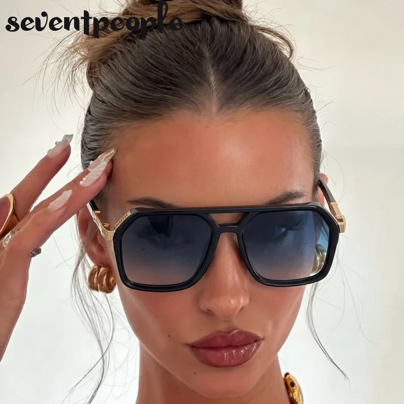 

Oversized Square Polarized Sunglasses Women 2026 Vintage Luxury Brand Sun Glasses For Ladies Driving Gradient Shades Eyewear