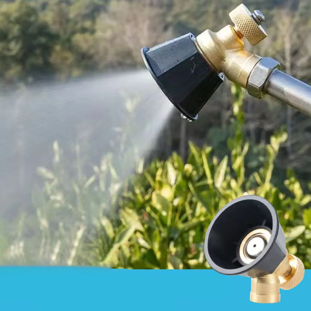 Agricultural Atomization Adjustable Nozzle Garden Copper Black Cyclone Nozzle Garden Irrigation Sprayer Nozzle Accesories