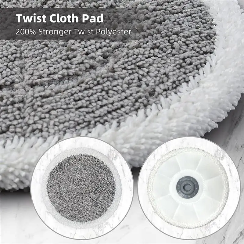 AA94-10PCS 3897A Mop Pads Replacement For Bissell Spinwave 3897A,3712,3712W Steam Rotating Mop Pads Part No 1641112