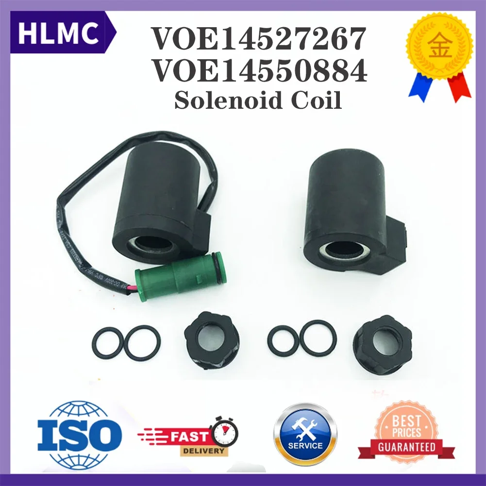 VOE14550884 VOE14527267 EC55B EC160B EC210B EC240B EC290 EC135B EC700B Excavator Accessories Solenoid Valve Coil Excavator Coil