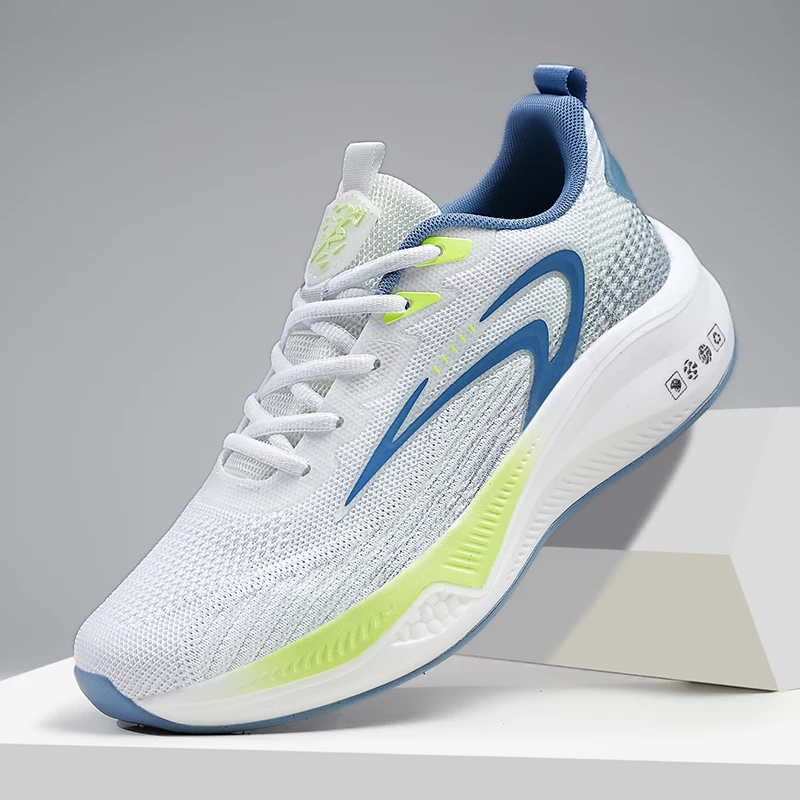 

Men's spring new casual versatile youth lightweight sports running shock-absorbing fly woven mesh breathable dad shoes