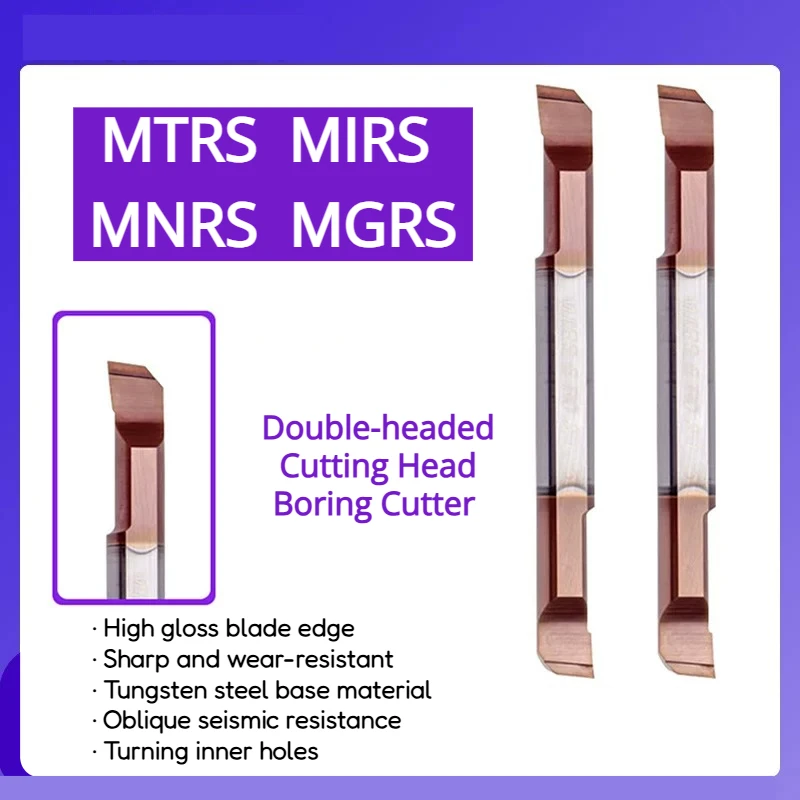 Double-Headed Indexable Boring Bar Set – MTRS/MIRS/MGRS/MNRS Small Lathe Tools for Precision Cutting