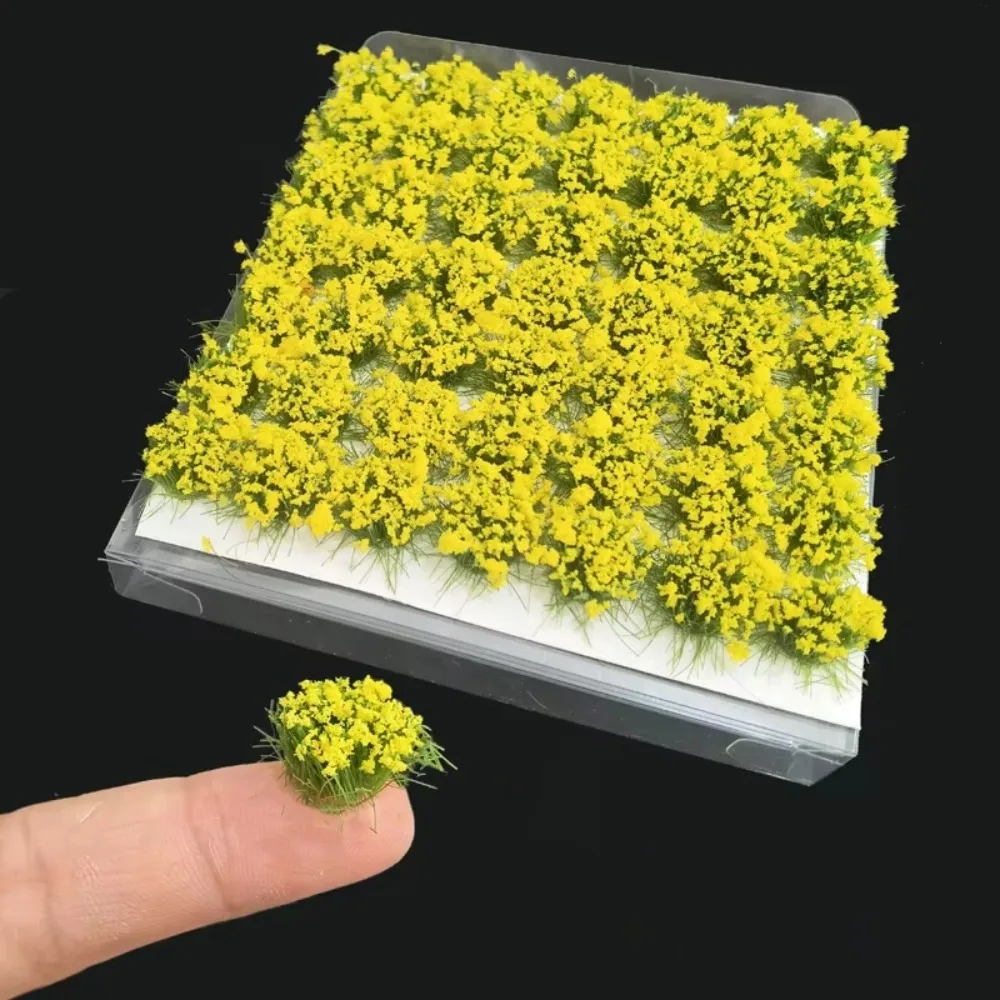 

DIY Building Miniature Flower Cluster ABS Plant Materials Railway Train Static Flower Tufts 8mm Height Model Making