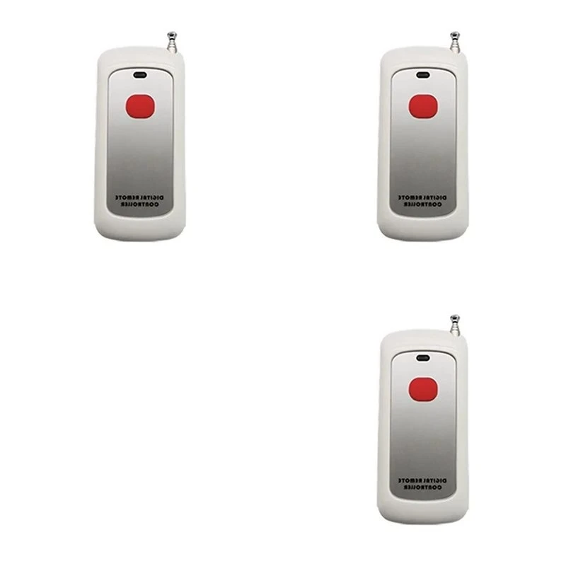 B49C 3X 433Mhz Wireless Remote Control Learning Code EV1527 Module With Antenna Single Button Control 1000M Long Range Opener
