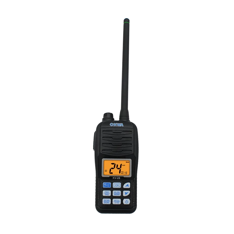 

ONWA KV-28 5W Handheld VHF Portable Ham Radio Recent Professional Marine Radio with Waterproof IP67