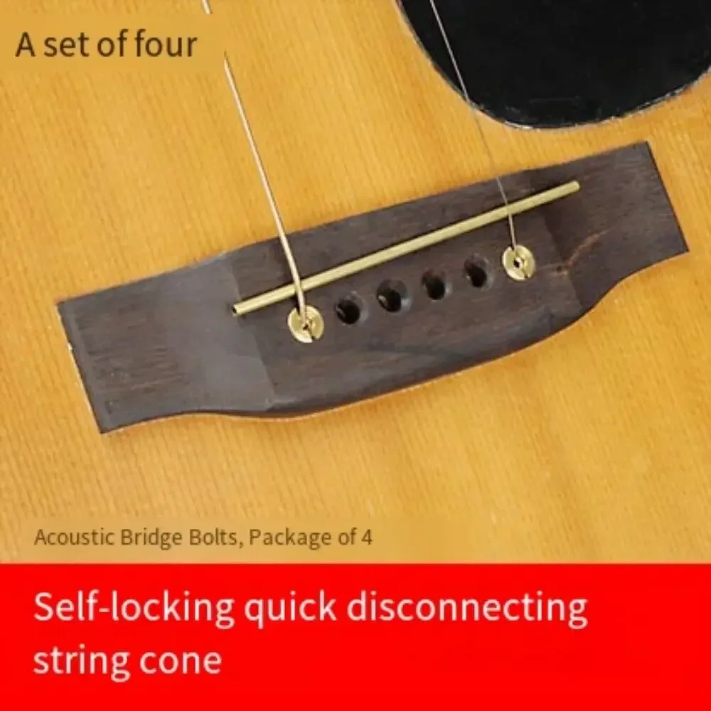 

Hot Sale-Self-locking Quick-release Brass Bridge Fixed String Cone Bridge Replacement Fixed String Cone Tool