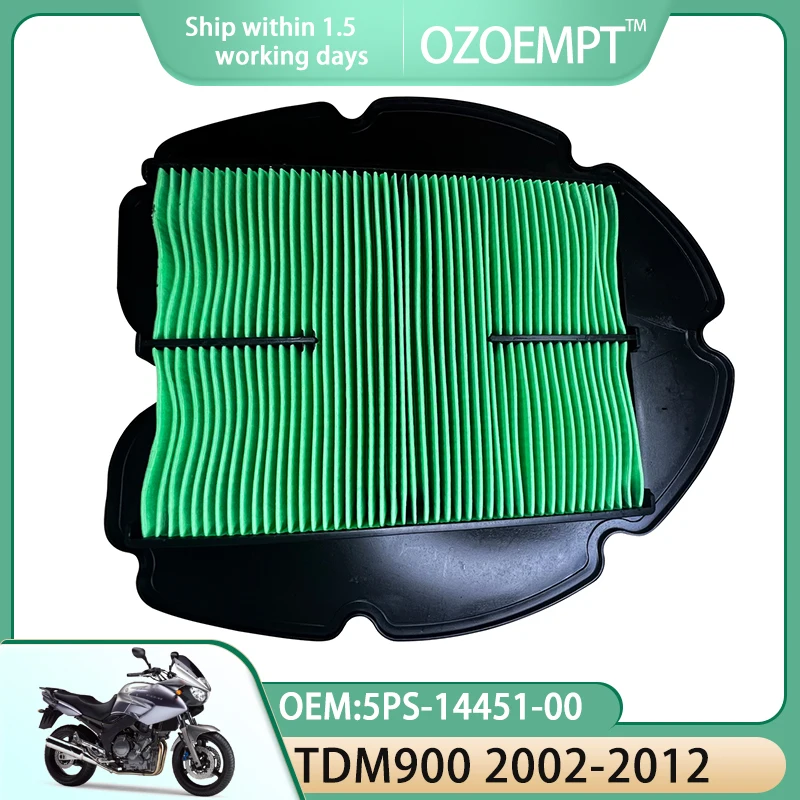 OZOEMPT Motorcycle Air Filter Apply to TDM9005 PS 02-12 TDM900 A ABS 2BO 05-12 OEM:5PS-14451-00