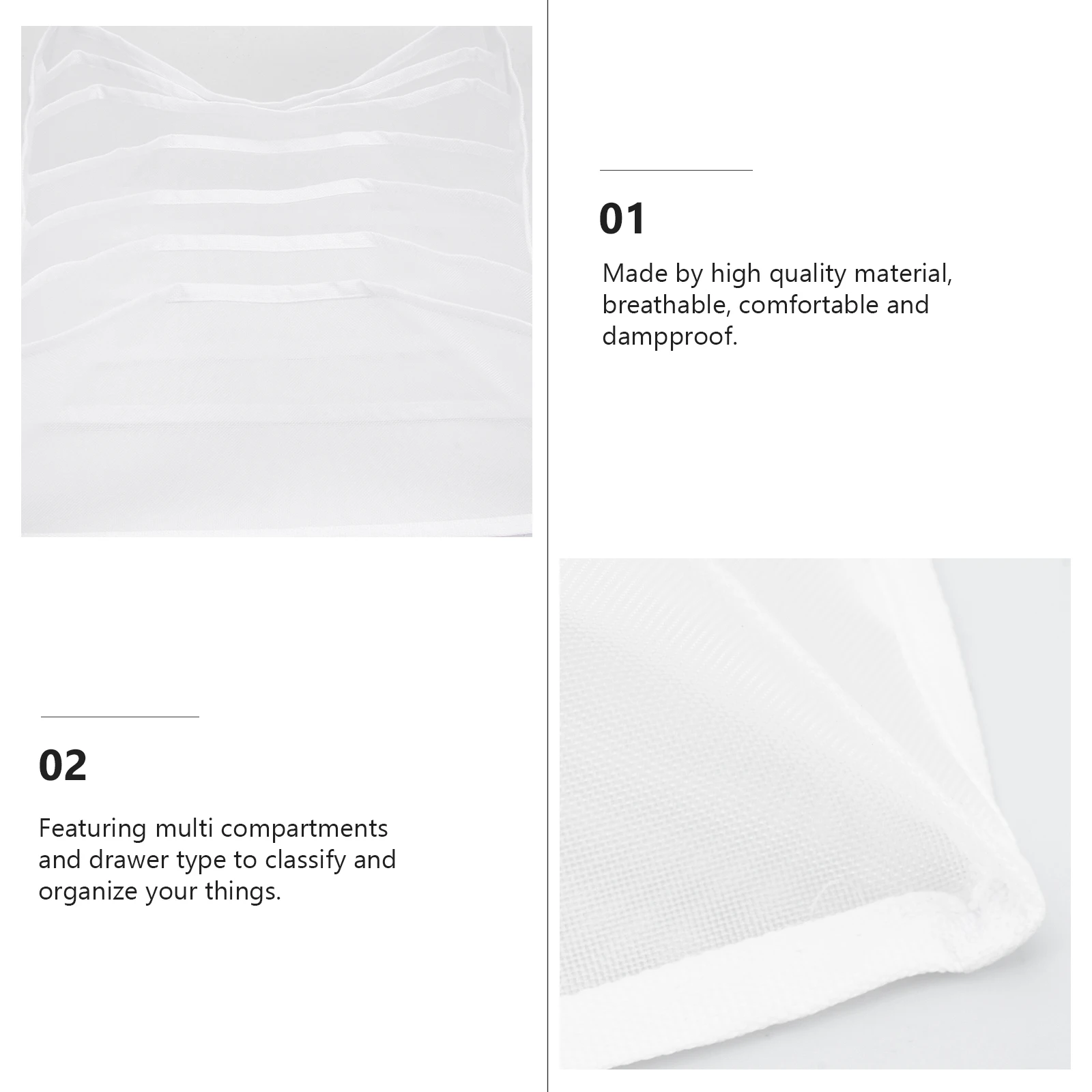 

Underwear Storage Box Bra Socks ganizer Clothes Closet High Capacity Travel Multi purpose Grids Case Cloth Storage Practical