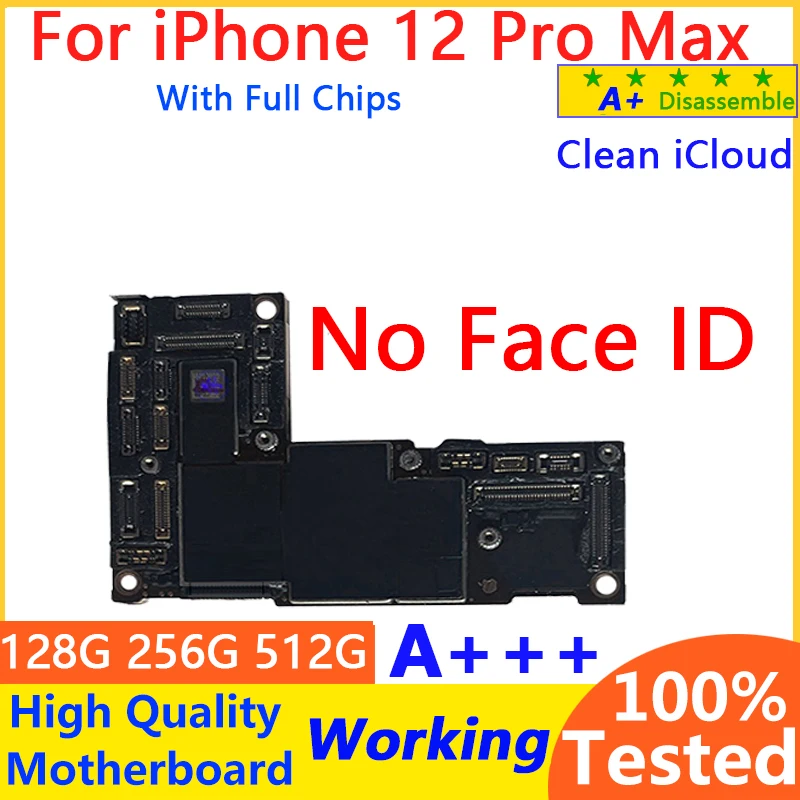 Working For iphone 12 pro Max board Logic Board For iPhone 12 pro max Motherboard Unlocked MainBoard Support Full Chips Face ID