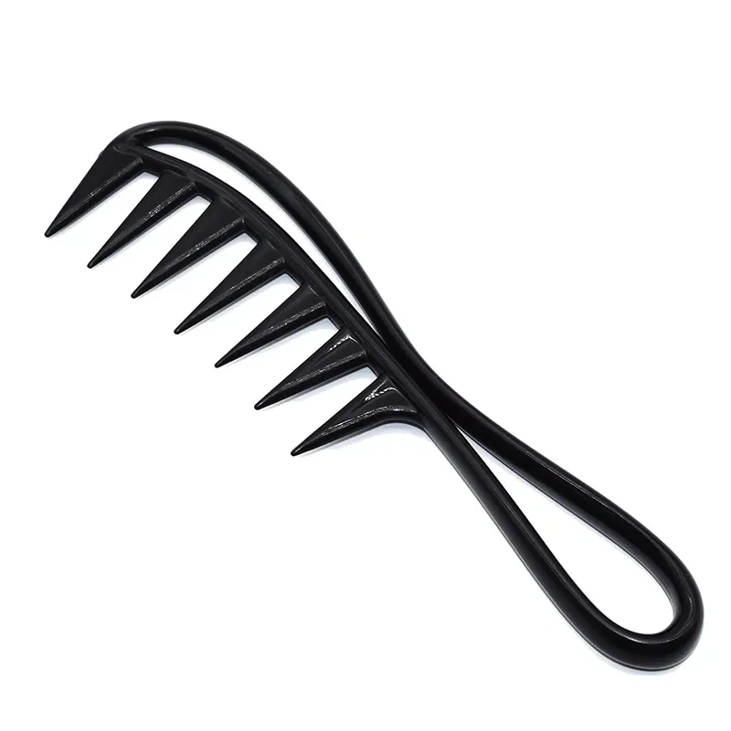 Men Oil Comb Wide Tooth Shark Plastic Comb Hair Clipper Curling Salon Home Hairdressing Comb Massage Barber Stlying Tools