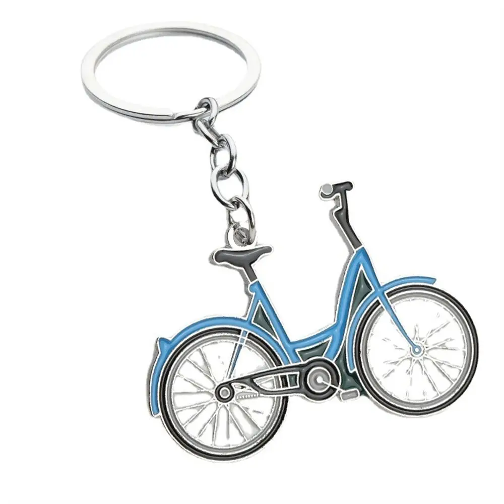 Men Gifts Metal Bicycle Keychain Multifunctional Fashion Bottle Opener Keyring Creative Bike Shaped Bike Key Rings Father's Day