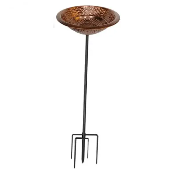 

Bath Food Water Bowl Gift Feeding Station with 5 Pronged Base Bird Feeder Tray for Courtyard Housewarming Backyard