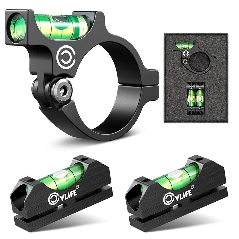Scope Leveling Kit Anti-cant Optics Scope Level for 30mm or 34mm Tubes with 2 Magnetic Bubble Level Precision Leveling Tool