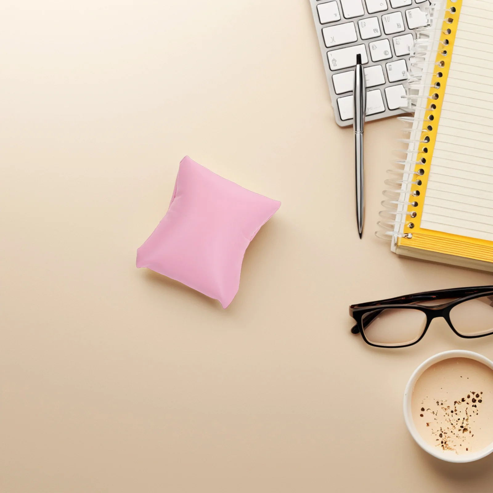 

10Pcs Pink PU Square Watch Display Cushions Small Jewelry Organizer Bracelet Bangle Pillow Box PU Square Display Pillows